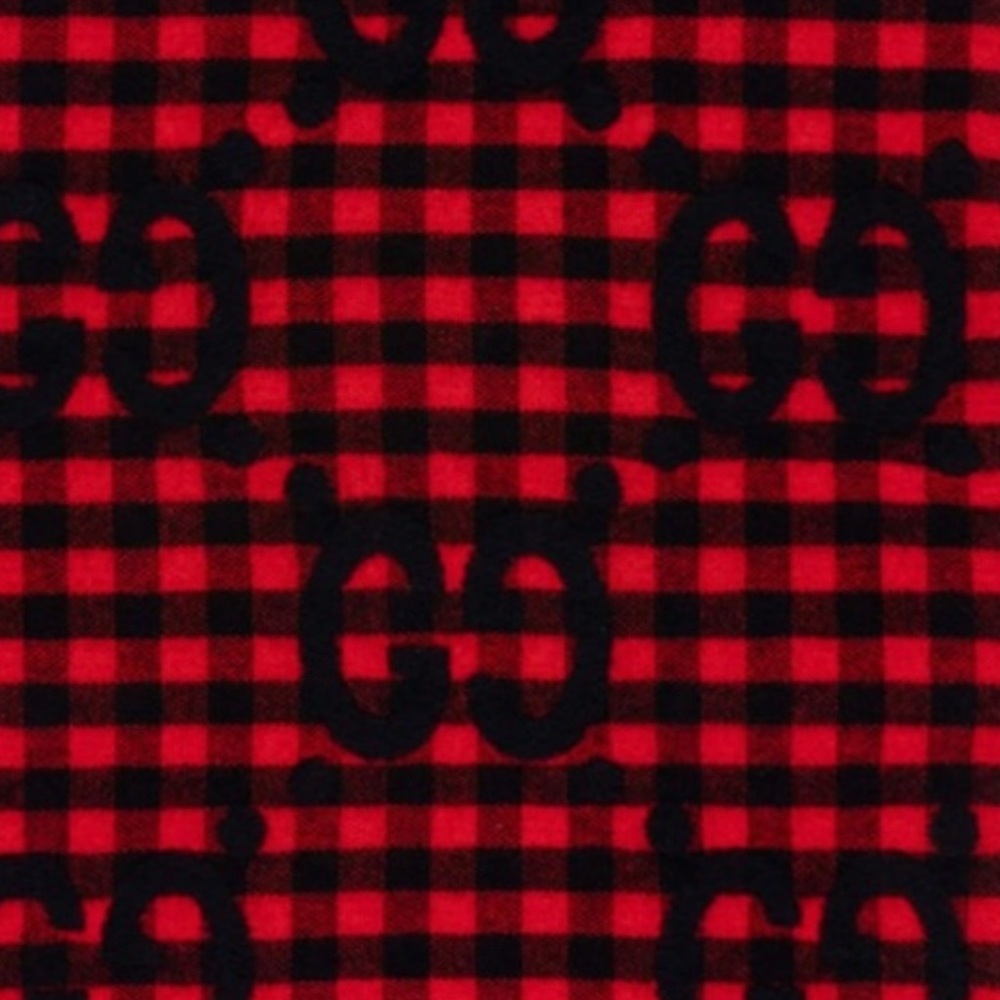Gucci Red/Midnight Diamond Wool Scarf - Picture 1 of 4